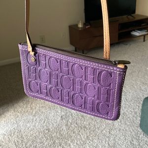 Cute and chic Carolina Herrera crossbody envelope style handbag! Fun and playful